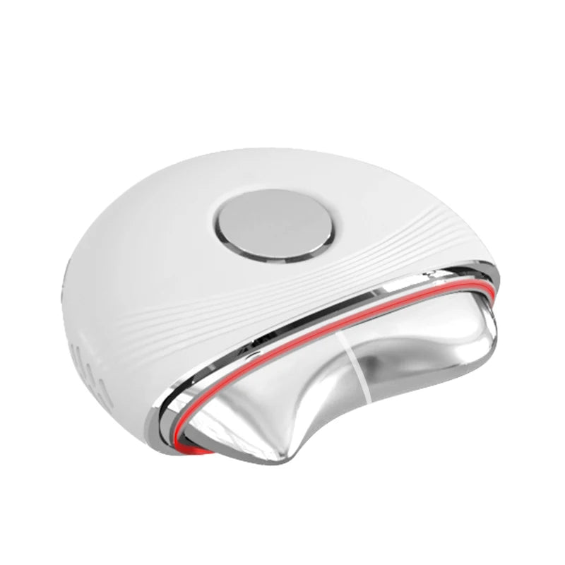 Revitalize Your Skin with the Round Electric Gua Sha Massager – EMS Microcurrent Hot & Cold Therapy for Neck, Face & Body!