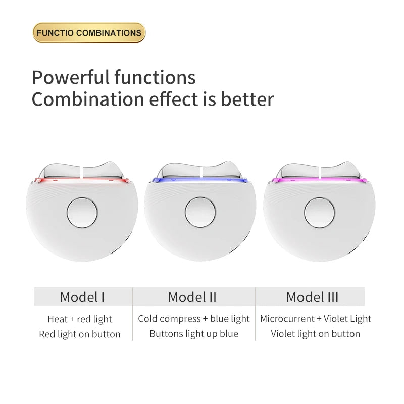 Revitalize Your Skin with the Round Electric Gua Sha Massager – EMS Microcurrent Hot & Cold Therapy for Neck, Face & Body!